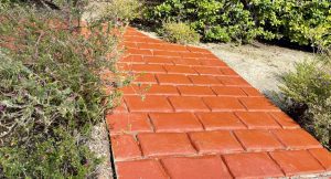 Stamped concrete with Sparkletuff anti-slip floor coating