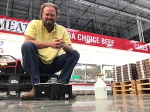 john sotter testing floor slip resistance with the bot-3000e