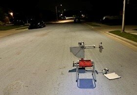 ASTM E303-22 road slip resistance testing for the City of Austin, Texas